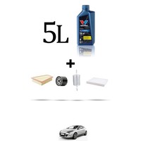 Hoffcar Set Service 3 Filter Und 5L ÖL FüR Renault MéGane III 1.4 16V 96Kw Von