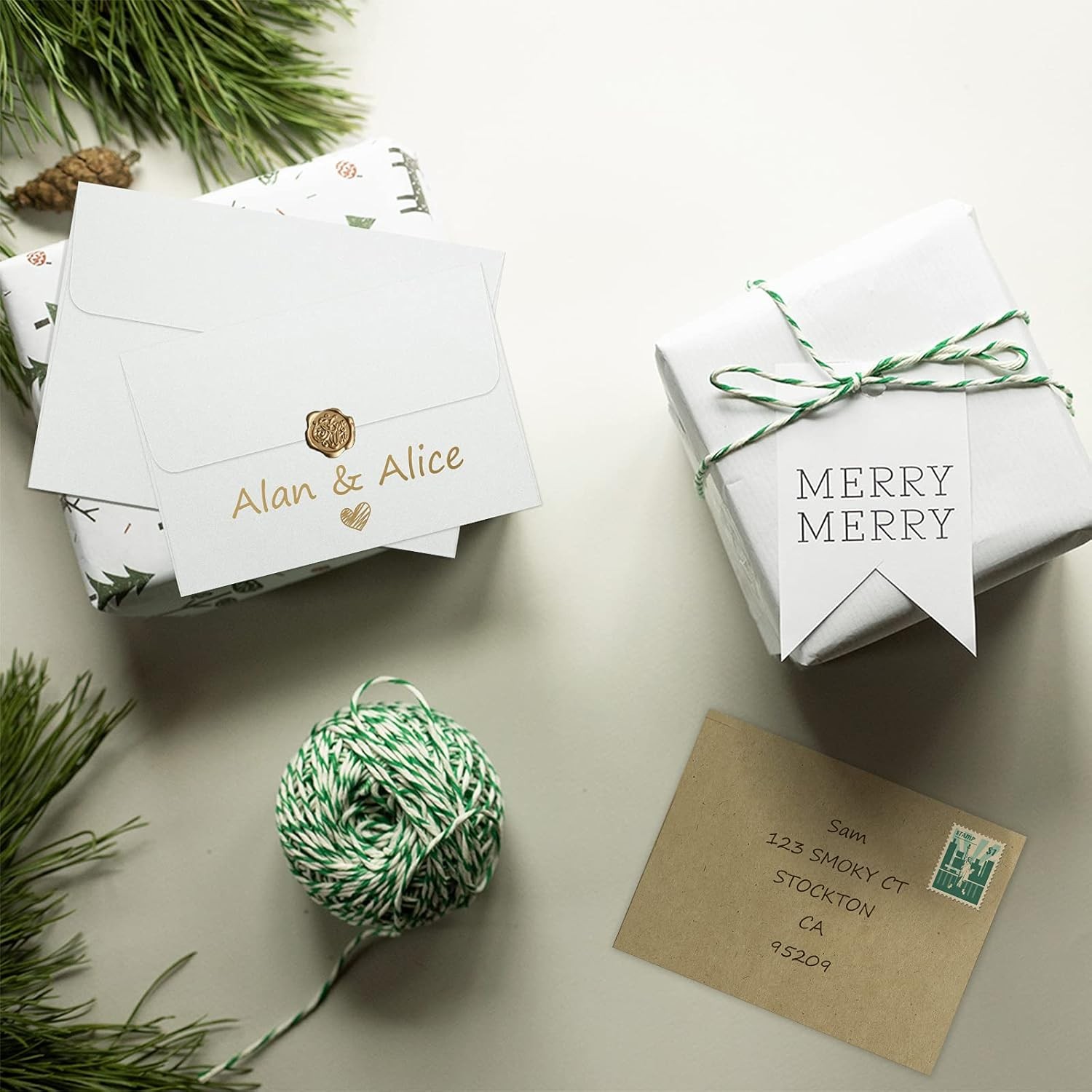 Eupako A2 White Paper Envelopes 100 Pack (4.375 x5.75 Inches), 