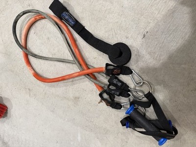Bodylastics 19/30LB Resistance Bands Lot Of 2 With Door anchor&handles