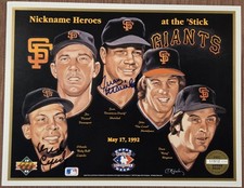 Orlando Cepeda Juan Marichal Auto San Fran Giants Baseball 8x10 Photo JSA HOF