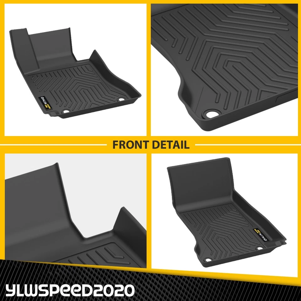 Alfombrillas forros de TPE aptas para todo tipo de clima Mercedes-Benz Clase C 2015-2021 sedán Foto 3 de 4