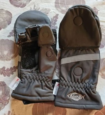Ice Fishing Gloves Convertible Mittens Flip Fingerless Mitt with Thinsulate 3M 