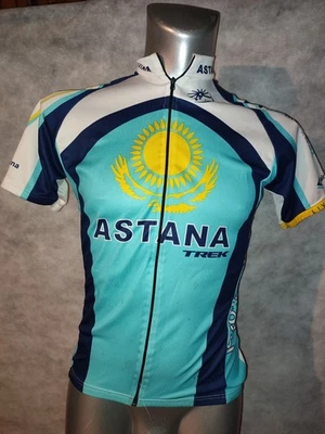 MAILLOT VELO BONTRAGER  EQUIPE ASTANA TREK  VINTAGE TAILLE S TOUR DE FRANCE - Photo 1/4