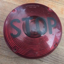 Vintage Stratolite 62 School Bus Stop Light Lamp Vintage Stratolite 62 School Bus Stop Light Lamp