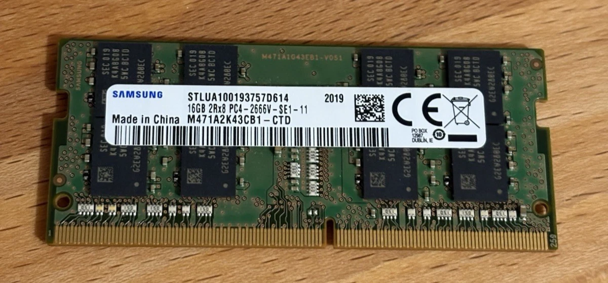 Samsung DDR4 SDRAM 16 GB Capacity per Module Memory (RAM) for sale