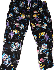 Rugrats Nickelodeon Winter Holiday Black Fleece Lounge Pajama Pants 3X 22/24