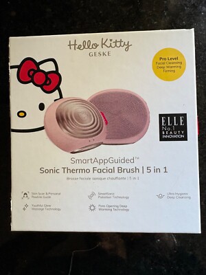 Hello Kitty Sonic Thermo Facial Brush. 5 in1. Pro Level. Elle Innovation.