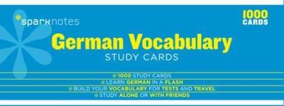 SparkNotes German Vocabulary SparkNotes Study Cards