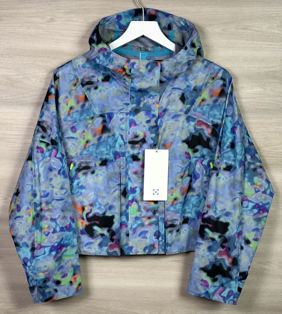 Lululemon Rain Chaser Jacket SeaWheeze Glyde Size 8 Euphoria EPHO 02349