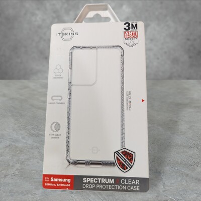 Itskins Spectrum Clear Case for Samsung Galaxy S21 Ultra 5G See Description T2