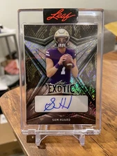 2022 SAM HUARD LEAF EXOTIC FOOTBALL AUTO ROOKIE RC SSP #/8🔥📈