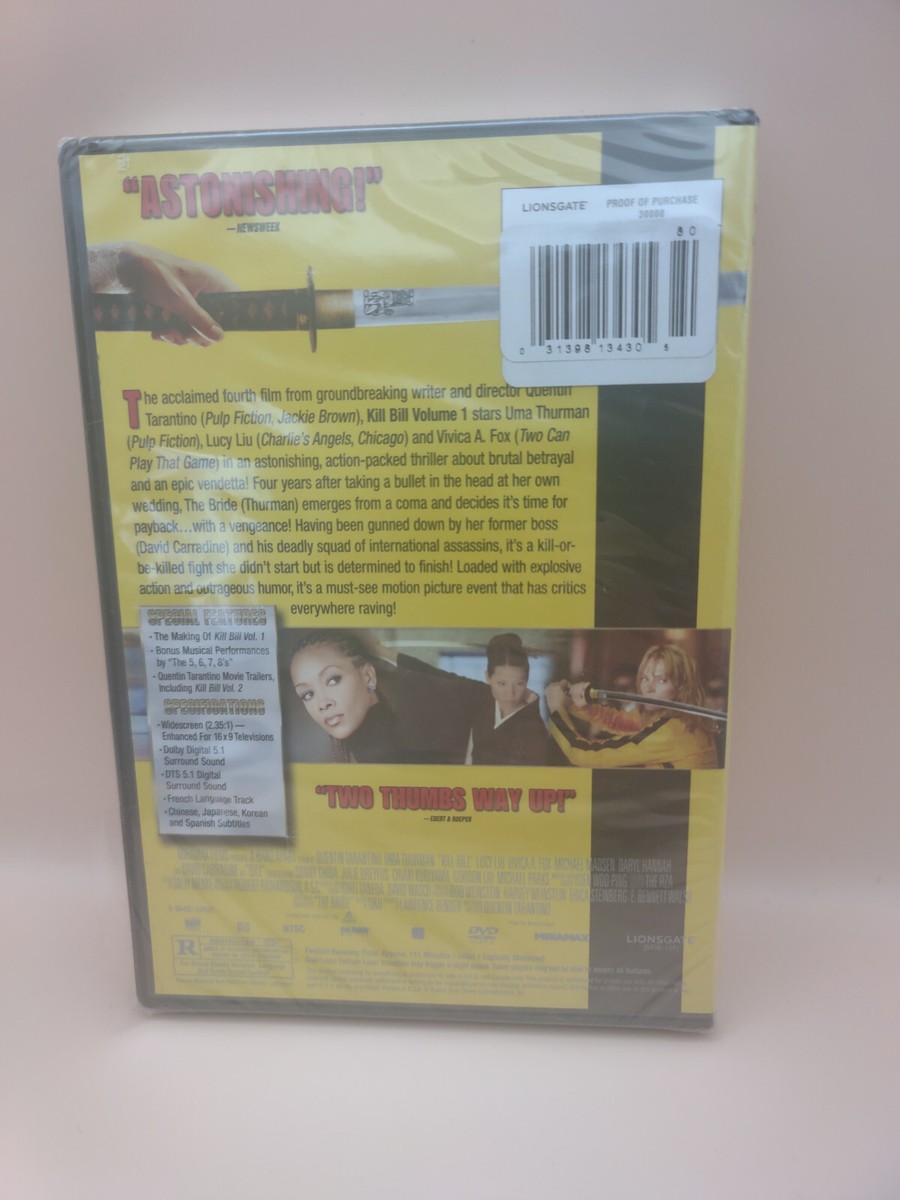 Kill Bill: Vol. 1 (DVD) for sale online | eBay