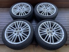 VOLKSWAGEN 18" GENUINE PASSAT GOLF Wheels & Tyres 30-90% 235/40R18 5x112 R32 R36