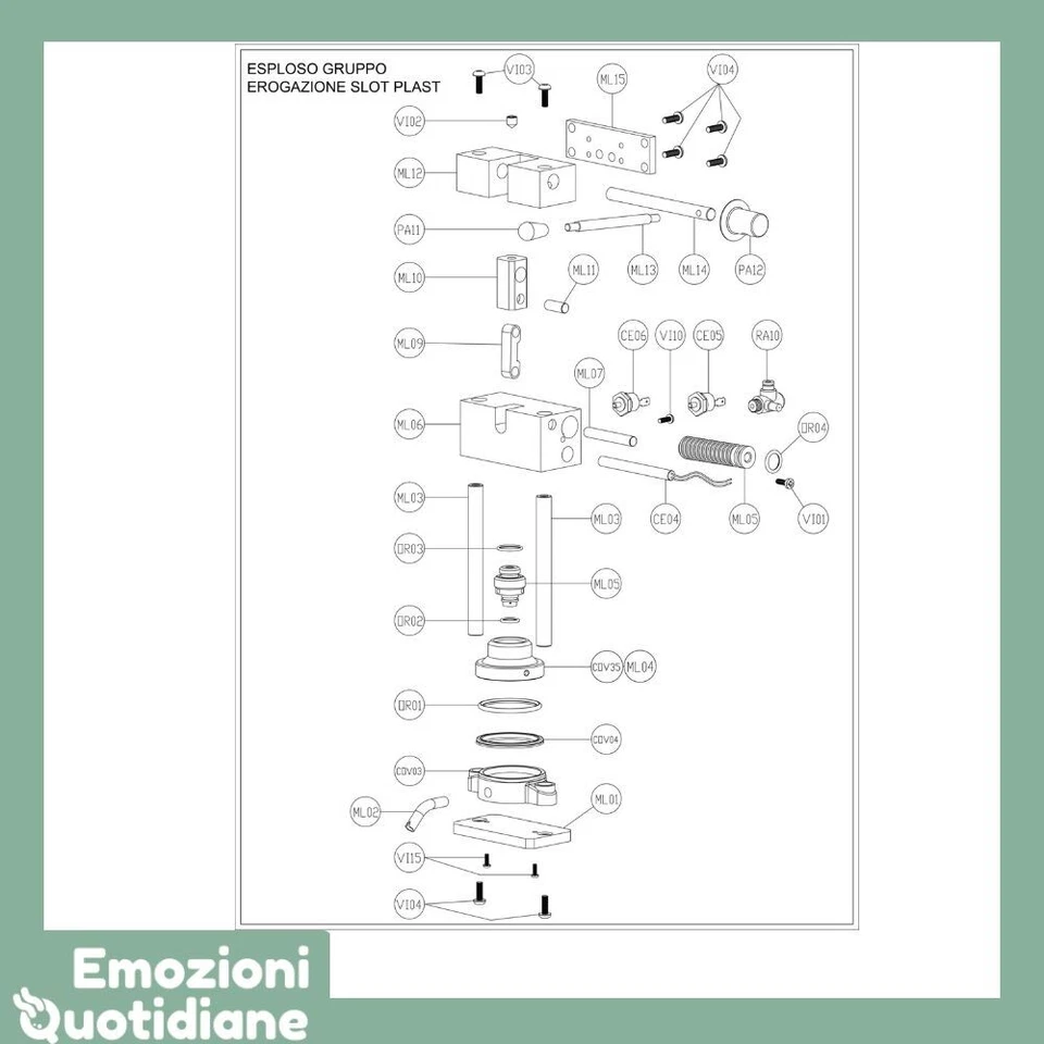 Ricambi Faber Slot Plast Originali - Seleziona il ricambio dalle varianti