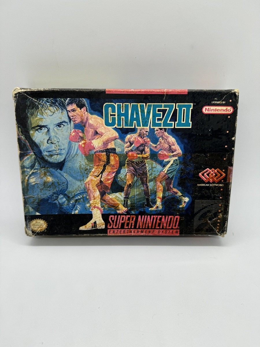 Chavez Boxing II 2 SNES Super Nintendo Complete CIB Very Chavez Boxing II 2 SNES Super Nintendo Complete CIB Very