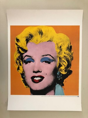 ANDY WARHOL, 'ORANGE MARILYN,1964' AUTHENTIC 1998 ART PRINT | eBay