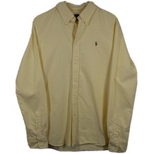 Men s Ralph Lauren LS button Up Dress Shirt L Custom Fit