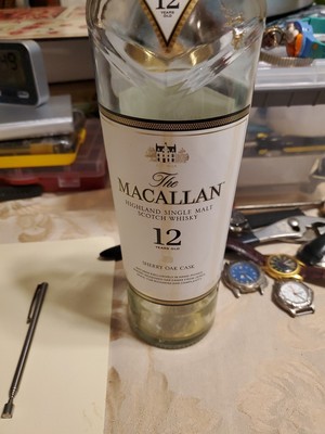 The Macallan Sherry Oak Cask Scotch Whisky 12 Years Old 750ml Empty Bottle