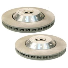 SHW Performance Pair Set of 2 Front 390mm Disc Brake Rotors For Porsche Cayenne