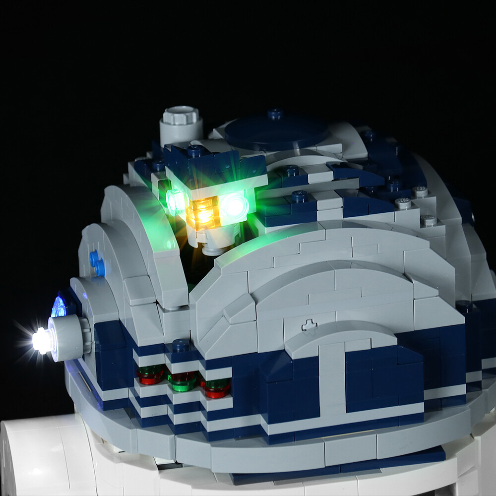Kyglaring Kit di illuminazione a LED per Star Wars: R2-D2 - Set di luci compatibili con Lego 75308 Building Set - Non include il set Lego (versione RC