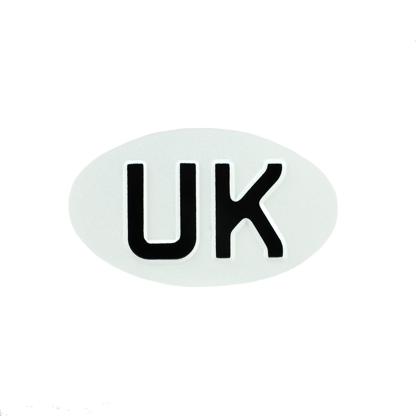 Jepson UK (United Kingdom) Badge for Classic Motorcycle Oval WHITE & BLACK