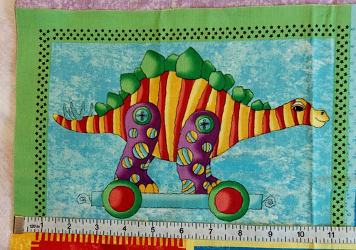 Dinos on Parade Blocks Fabric Panel plus 2 yards of Border Fabric by Clothworks - Picture 3 of 22