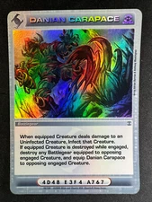 Chaotic Danian Carapace 56/100 ZOTH 1st Edition Super Rare Battlegear NM/LP