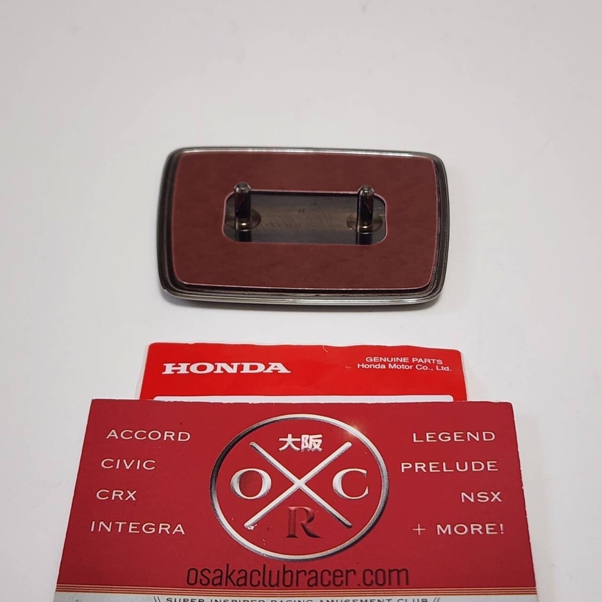Genuine OEM 91-01 Honda NSX JDM Front Bumper Emblem Badge Gunmetal