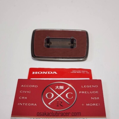 Genuine OEM 91-01 Honda NSX JDM Front Bumper Emblem Badge Gunmetal