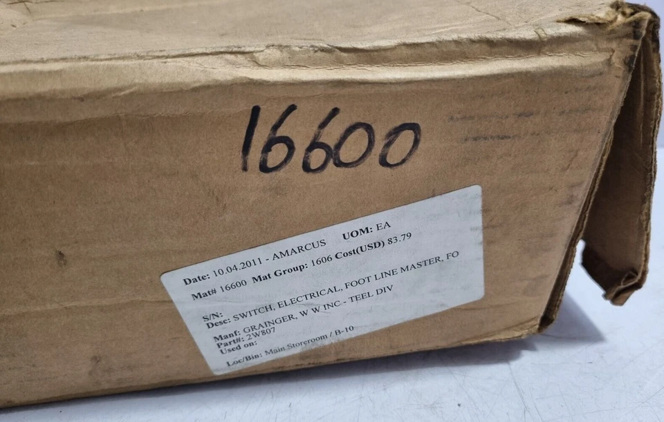 Linemaster Schalter 531-SWH Hercules Fußschalter W W Grainger 2W807 - Image 4 of 4