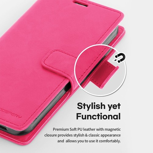 Mercury bluemoon diary leather case cover for Apple iPhone 15 - Picture 4 of 8