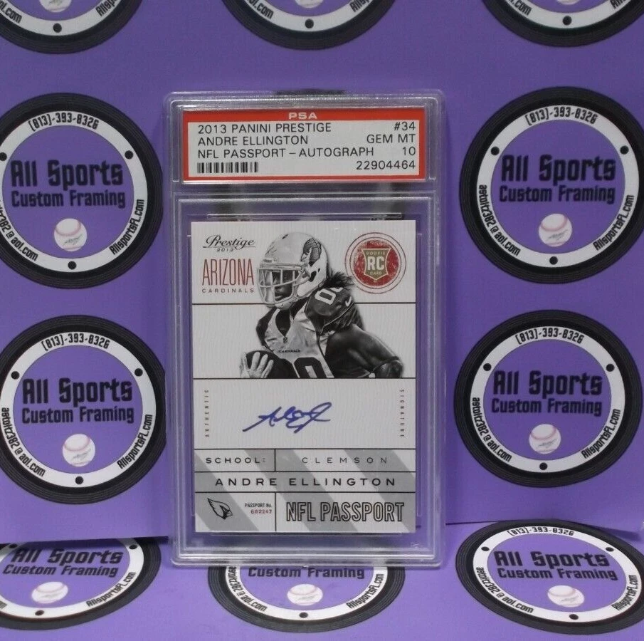 Andre Ellington Panini Prestige NFL Passport #34 Autograph