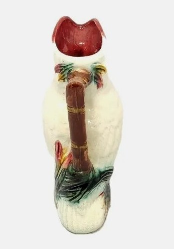 Antique Ceramic Parrot Pitcher - Picture 3 of 7