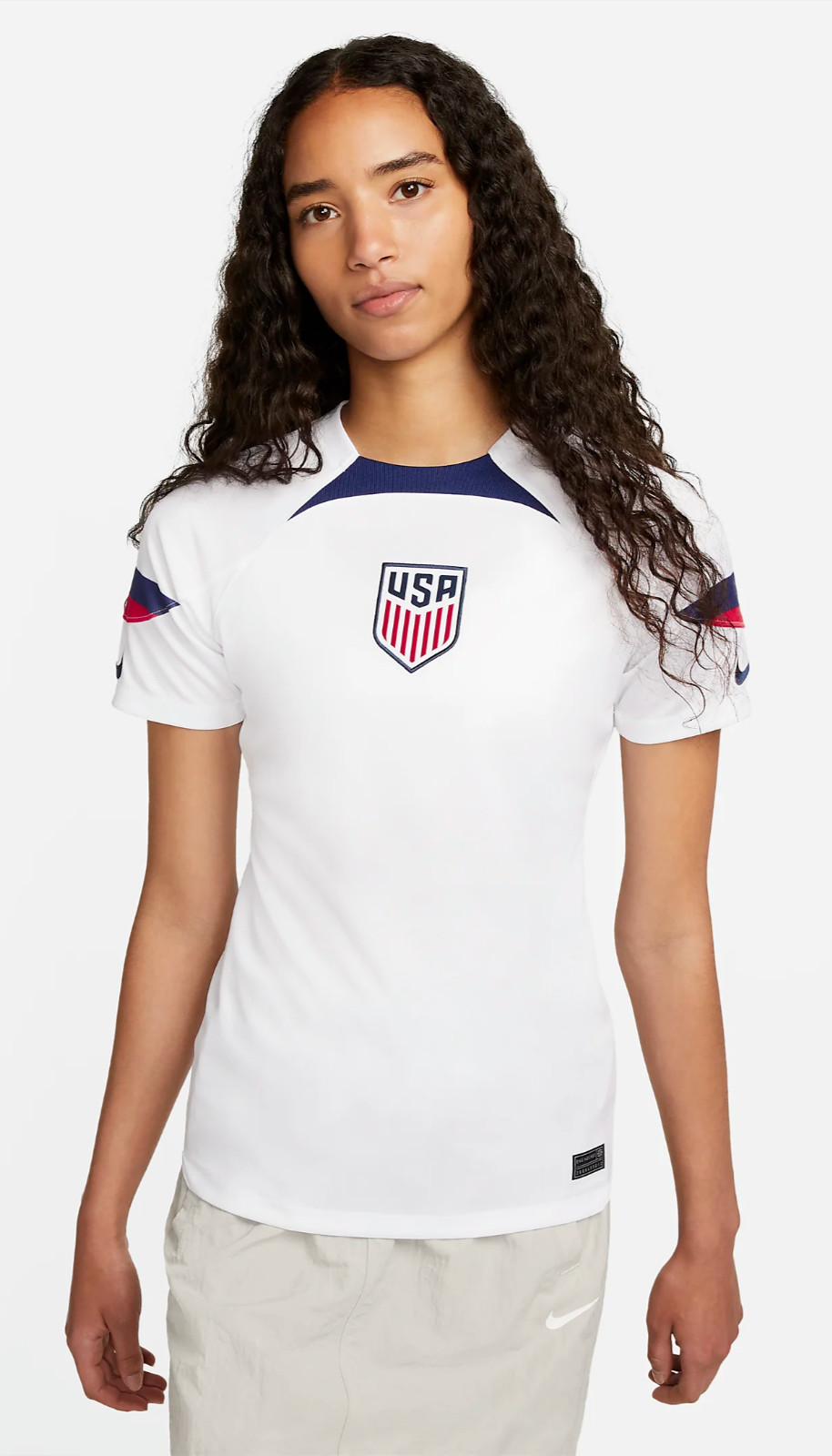 Nike 2022-23 USA Women's Home Jersey White-Loyal Blue $95 Med New USWNT