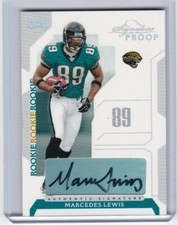 2006 Playoff NFL Playoffs Signature Proofs #100 Marcedes Lewis Football Card