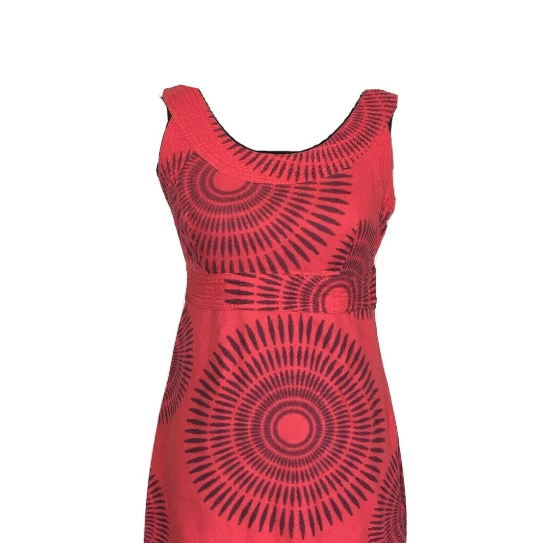 lole tie dye empire waist a line scoop neck cute casual 