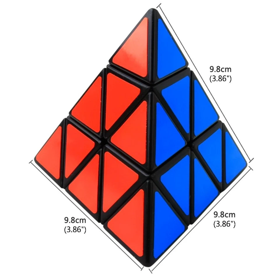 Zauberwürfel Pyraminx 3x3 Pyramid Cube Magische Pyramide Speed Cube Würfel fü... - Bild 4 von 4