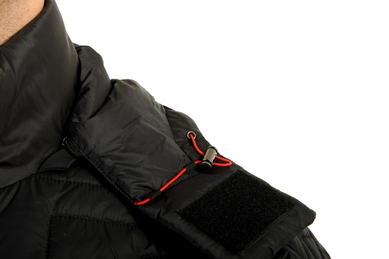 Scuderia Ferrari Fluid Black Parka Jacket With Detachable Hood US 2XL IT 56 image 4