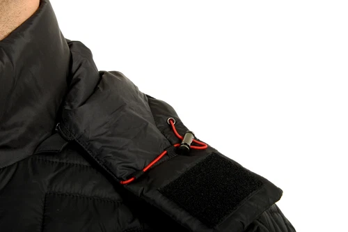 Scuderia Ferrari Fluid Black Parka Jacket With Detachable Hood US 2XL IT 56 image 4