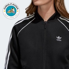 Adidas Originals SST Track Top Primeblue Jacket Women's Sizes Black  White NWT
