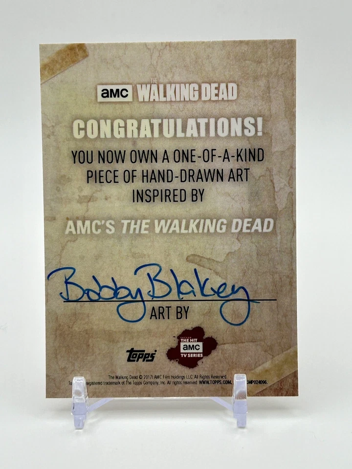 The Walking Dead (TWD) Hand-Drawn Daryl Dixon Sketch By Bobby Blakey 1/1 - Image 2 of 2
