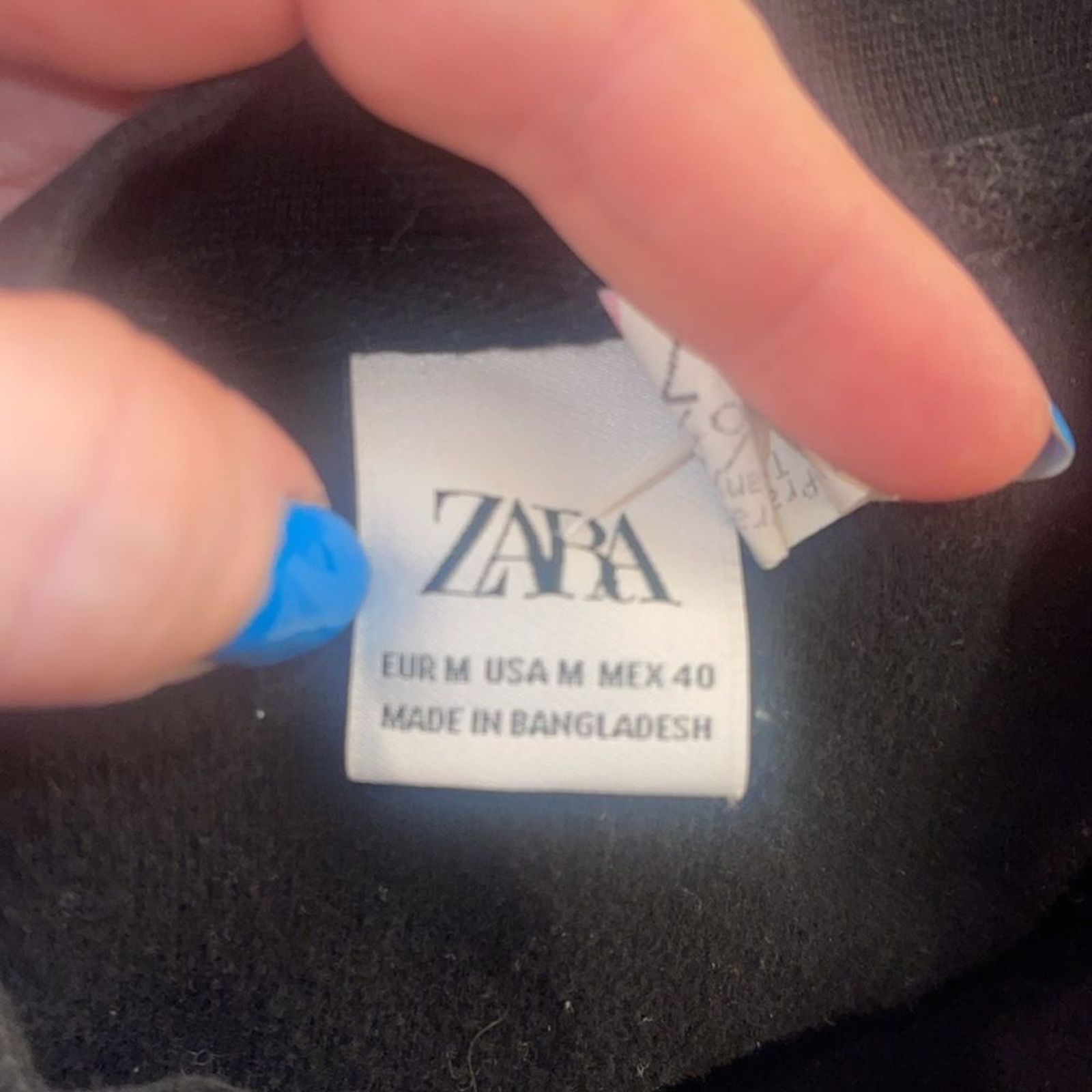 Zara Sailors From Today black ribbed sweatshirt. Medium. thumbnail 7