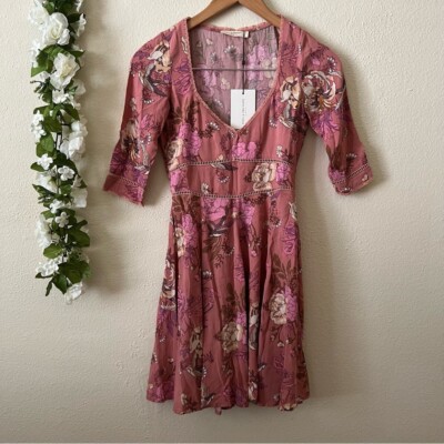 Spell Dresses | Spell and The Gypsy Rosa Dress XXS | Color: Cream/Pink | Size: XXS | Lehcarmm's Closet