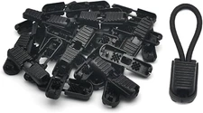 30 Pack Zipper Pull Tabs Cord End Tips Shoelace End Tips Cord Lock Clips for Par