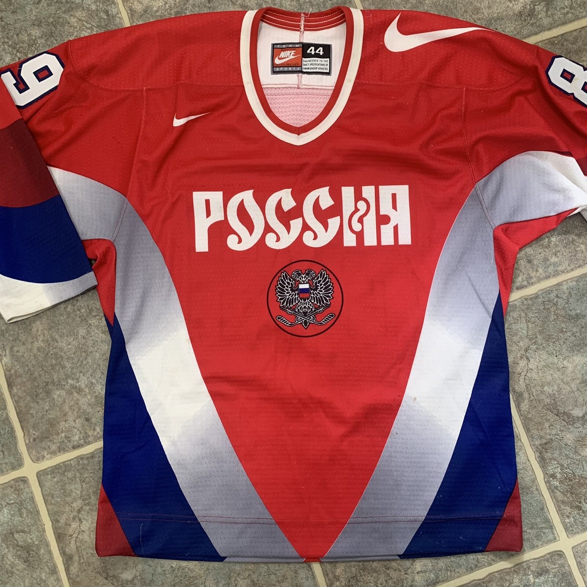 Vintage Nike Team Russia 1996 World Cup of Hockey Jersey Vintage Nike Team Russia 1996 World Cup of Hockey Jersey