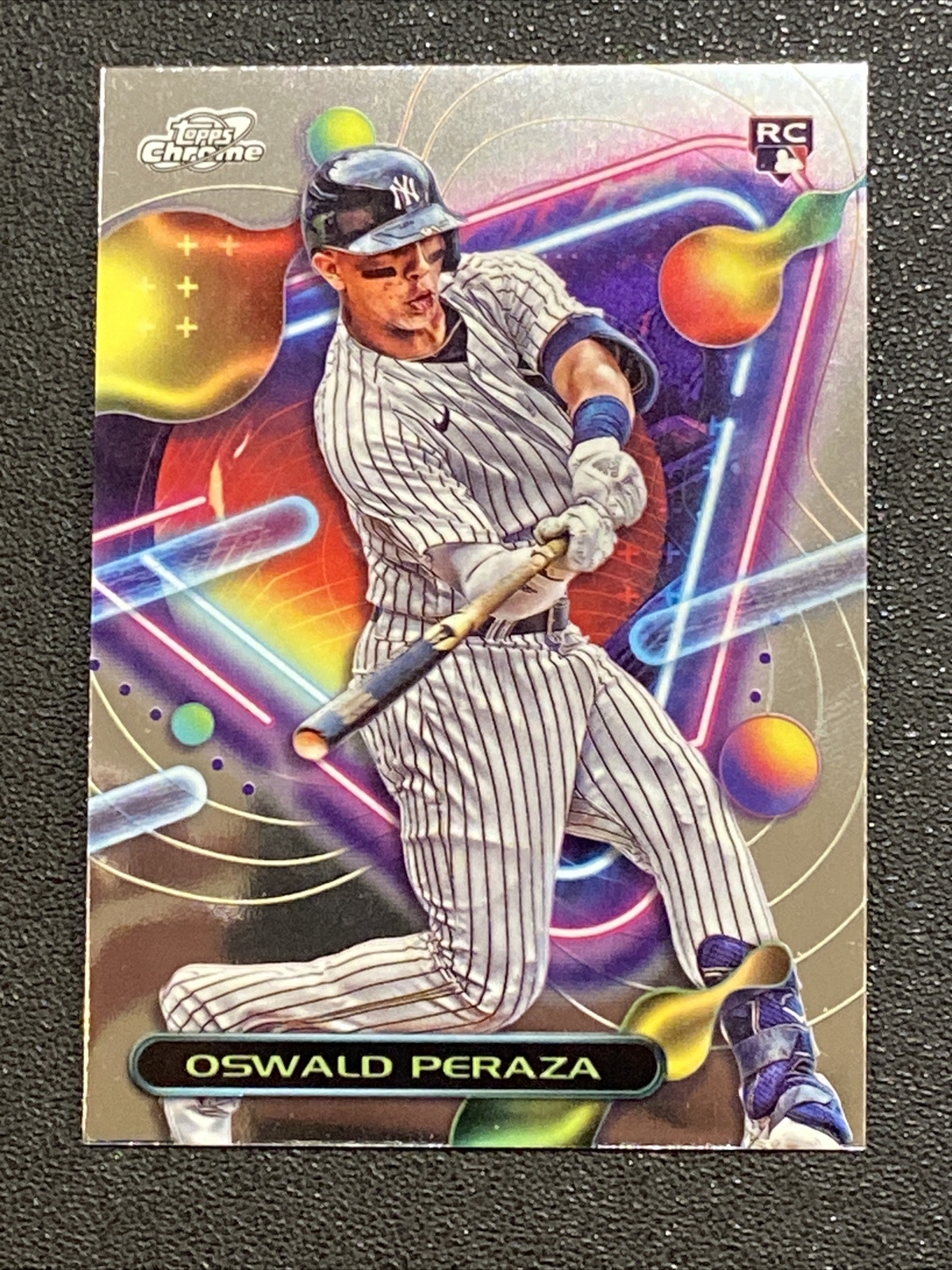 2023 Topps Chrome Cosmic - Oswald Peraza RC - New York Yankees Rookie #84