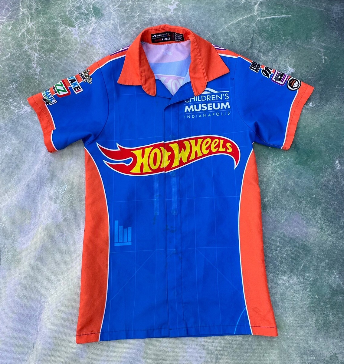レア　hotwheels コンベンション　スタッフ　ワークシャツ 3xl RARE Mattel 2015 Hot Wheels Button Up Shirt Size Junior XL. | eBay