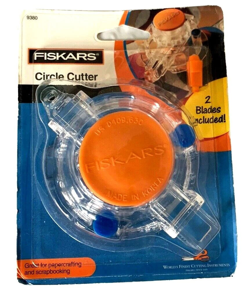 Fiskars Circle Cutter Tool w/2 Blades Scrapbooking New