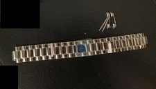 20MM Watch Band Strap Silver Stainless Steel Straight End