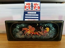 RARE Russian Lacquer Box - Vintage Troika -  Made in USSR